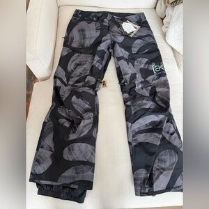 Burton Black and Light Green AK Gore Swash Pants in Ty Williams Camo